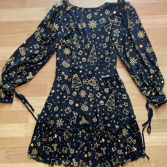 Black Milk Clothing Limited Golden Greetings Heavenly Dress Size S - Picture 1 of 2